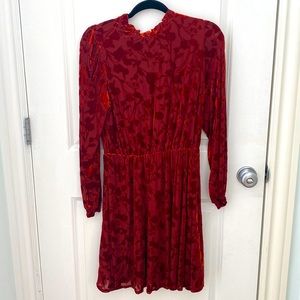 Banana Republic Velvet Floral Mini Dress